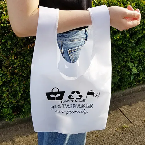 リサイクルポリエステル生地を使用したオリジナルエコバッグ