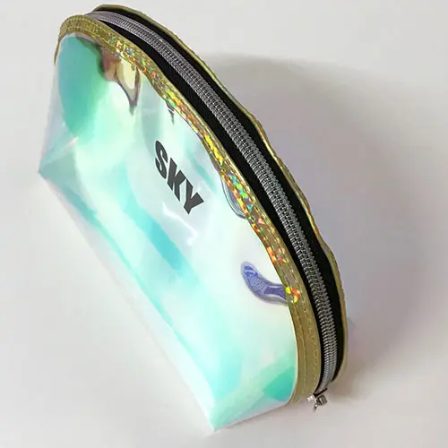 オーロラpvcポーチ ポーチc バッグファクトリー オリジナルエコバッグのフルオーダー製作