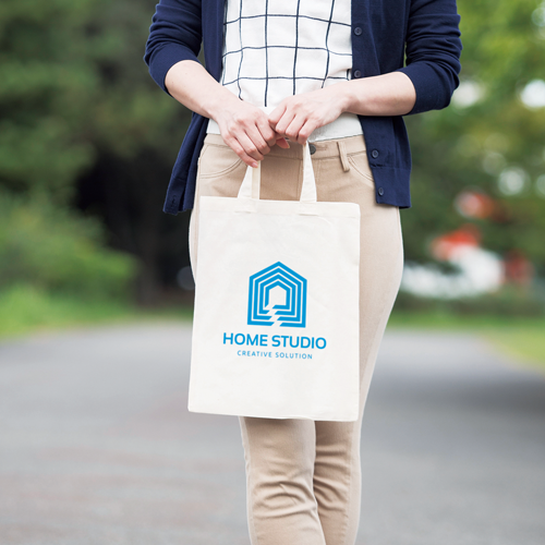 オリジナルエコバッグ、コットン、平袋型、シルク印刷