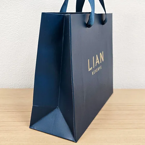 オリジナル紙袋,ショッパー,ベタ印刷,箔押し,高級感,おしゃれ
