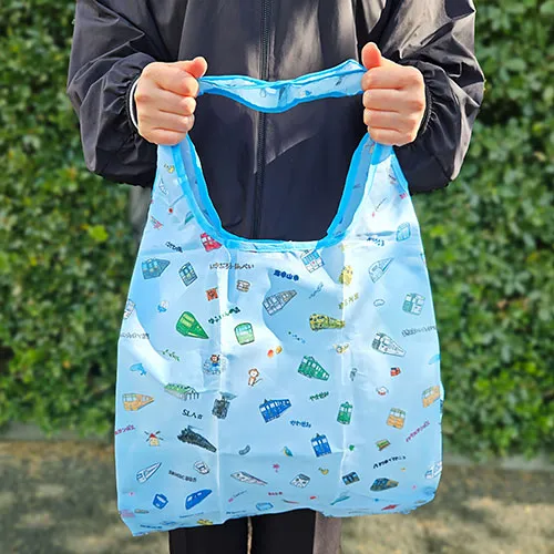 折りたたみバッグ フルカラー 総柄 全面印刷 エコバッグ オリジナルエコバッグ