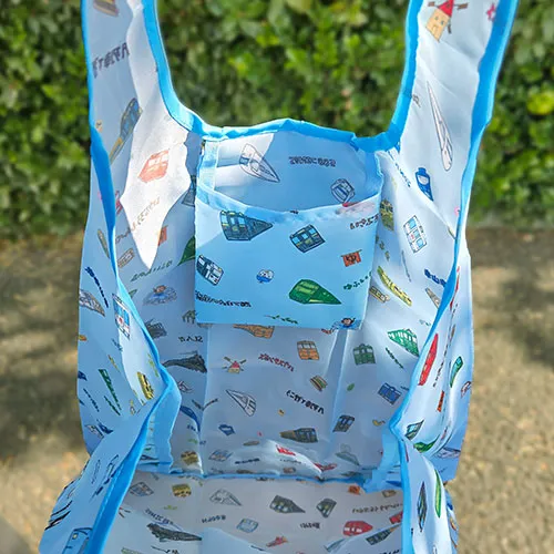 折りたたみバッグ フルカラー 総柄 全面印刷 エコバッグ オリジナルエコバッグ