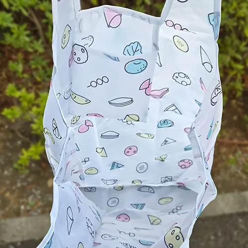 折りたたみバッグ フルカラー 総柄 全面印刷 エコバッグ オリジナルエコバッグ